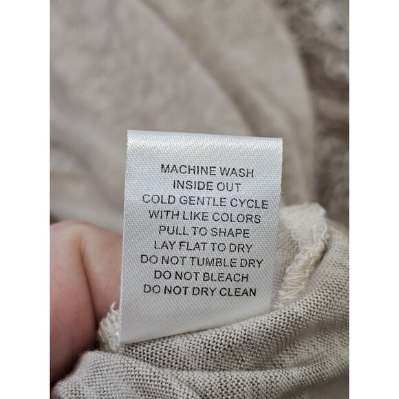 Women's L/XL Coco + Carmen Beige Batwing Beige Lace Detail Blouse Shirt Top - Picture 9 of 10